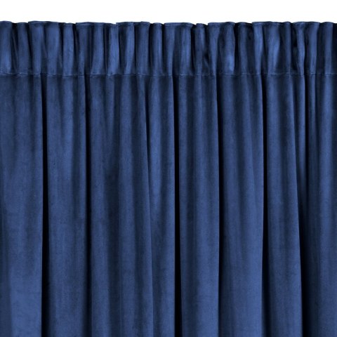 Zasłona 140x250 Carli granatowa gotowa na taśmie Eurofirany Zasłona 140x250 Carli granatowa gotowa na taśmie Eurofirany