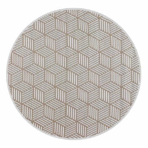 Dywan zewnętrzny Luz beżowy okrągły śr. 120 cm Domarex Dywan zewnętrzny Luz beżowy okrągły śr. 120 cm Domarex