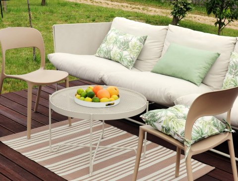 Dywan zewnętrzny Stripes beżowy 90x150 cm Domarex Dywan zewnętrzny Stripes beżowy 90x150 cm Domarex