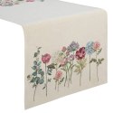 Obrus bieżnik 50x110 gobelinowy kremowy różowy kwiaty Eurofirany Obrus bieżnik 50x110 gobelinowy kremowy różowy kwiaty Eurofirany