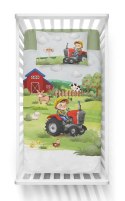 Pościel bawełniana 100x135 4781 B Farma zielona traktor czerwony Mayamoo 70 Pościel bawełniana 100x135 4781 B Farma zielona traktor czerwony Mayamoo 70
