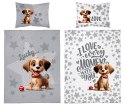 Pościel bawełniana 100x135 4784 A Piesek szara Mayamoo 70 Pościel bawełniana 100x135 4784 A Piesek szara Mayamoo 70