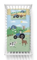 Pościel bawełniana 100x135 4791 B Farma zielona traktor niebiekski Mayamoo 70 Pościel bawełniana 100x135 4791 B Farma zielona traktor niebiekski Mayamoo 70