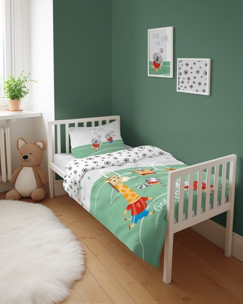 Pościel bawełniana 90x120 4789 B Zwierzęta piłka zielona Mayamoo 70 Pościel bawełniana 90x120 4789 B Zwierzęta piłka zielona Mayamoo 70