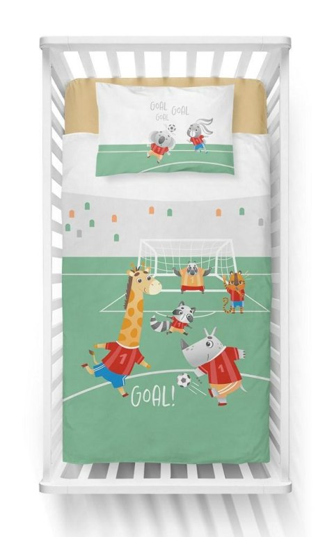 Pościel bawełniana 90x120 4789 B Zwierzęta piłka zielona Mayamoo 70 Pościel bawełniana 90x120 4789 B Zwierzęta piłka zielona Mayamoo 70