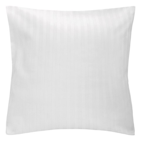 Poszewka hotelowa 40x40 biała adamaszkowa na zakładkę paski 1 cm Poszewka hotelowa 40x40 biała adamaszkowa na zakładkę paski 1 cm