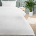 Poszewka hotelowa 70x80 biała adamaszkowa na zakładkę paski 4 mm Poszewka hotelowa 70x80 biała adamaszkowa na zakładkę paski 4 mm