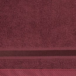 Ręcznik Abbie 40x60 bordowy 500 g/m2 frotte bawełniany Eurofirany