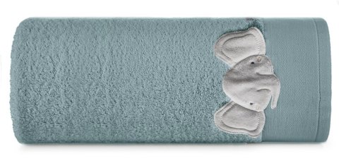 Ręcznik dziecięcy 50x90 Baby 59 niebieski Słonik 480g/m2 Eurofirany