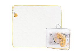 Kołdra antyalergiczna 200x220 Bee Soft Satyna bawełniana letnia 900g biała AMZ