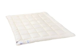 Kołdra antyalergiczna 200x220 Mikrofibra całoroczna 1600g kremowa AMZ