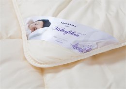 Kołdra antyalergiczna 200x220 Mikrofibra całoroczna 1600g kremowa AMZ