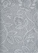 Narzuta 170x210 Greno Flower Stalowa