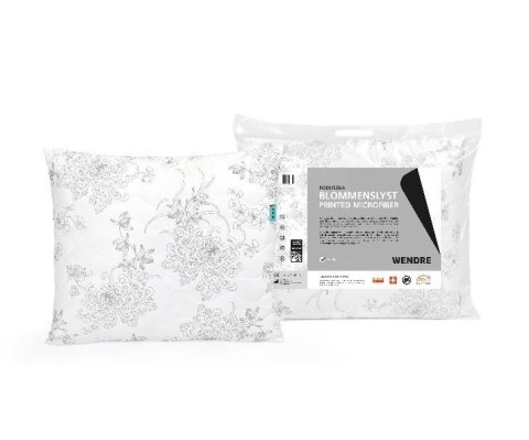 Poduszka Blommenslyst 50x60 Mikrofibra Biała wzór kwiatowy Wendre Poduszka Blommenslyst 50x60 Mikrofibra Biała wzór kwiatowy Wendre