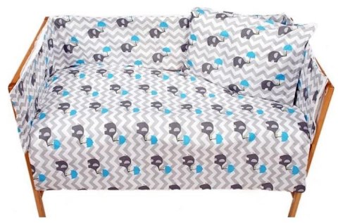 Pościel bawełniana 140x200 wzór 1139E Słonik z niebieską parasolką Nowość Pościel bawełniana 140x200 wzór 1139E Słonik z niebieską parasolką Nowość