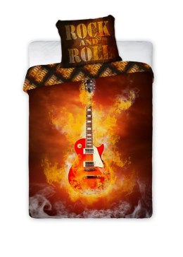 Pościel bawełniana 160x200 Gitara 2697 młodzieżowa Faro