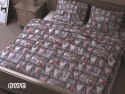 Pościel z kory 160x200 szara serca różowe 617E zamek 825N Pościel z kory 160x200 szara serca różowe 617E zamek 825N