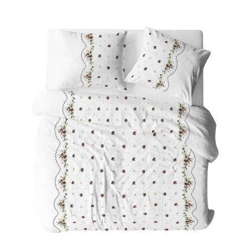 Pościel z kory 180x200 002A Bordiura Biało-Czerwona na guziki 100% bawełna gruba Pościel z kory 180x200 002A Bordiura Biało-Czerwona na guziki 100% bawełna gruba