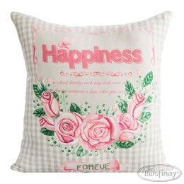 Poszewka dekoracyjna 40x40 Happiness Eurofirany