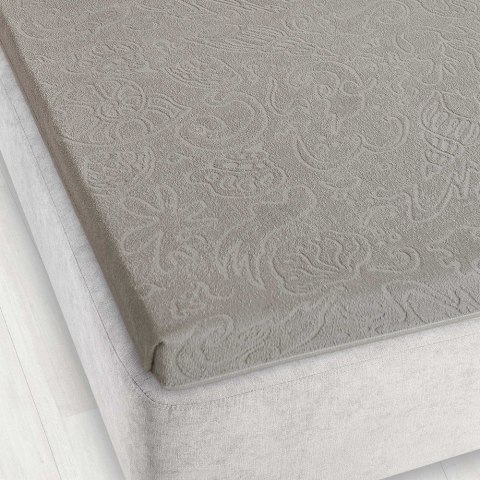 Prześcieradło frotte bez gumki 150x205 szare 594 Tulipan Zwoltex Prześcieradło frotte bez gumki 150x205 szare 594 Tulipan Zwoltex
