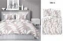 Pościel bawełniana 140x200 beżowa liście z jedną poszewką 4964A Bawełna 84 Pościel bawełniana 140x200 beżowa liście z jedną poszewką 4964A Bawełna 84