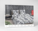 Pościel bawełniana 140x200 szara liście z jedną poszewką 4964B Bawełna 84 Pościel bawełniana 140x200 szara liście z jedną poszewką 4964B Bawełna 84