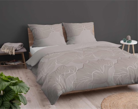 Pościel bawełniana 160x200 beżowa kwiaty 4966A Bawełna 84 Pościel bawełniana 160x200 beżowa kwiaty 4966A Bawełna 84