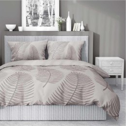 Pościel bawełniana 220x200 beżowa liście 4963B Bawełna 84