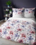 Pościel bawełniana 220x200 biała kolorowa kwiaty 4965A Bawełna 84 Pościel bawełniana 220x200 biała kolorowa kwiaty 4965A Bawełna 84