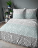 Pościel bawełniana 220x200 miętowa szara geometria 4961A Bawełna 84 Pościel bawełniana 220x200 miętowa szara geometria 4961A Bawełna 84