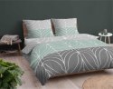 Pościel bawełniana 220x200 miętowa szara geometria 4961A Bawełna 84 Pościel bawełniana 220x200 miętowa szara geometria 4961A Bawełna 84