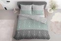 Pościel bawełniana 220x200 miętowa szara geometria 4961A Bawełna 84 Pościel bawełniana 220x200 miętowa szara geometria 4961A Bawełna 84
