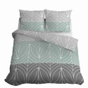 Pościel bawełniana 220x200 miętowa szara geometria 4961A Bawełna 84 Pościel bawełniana 220x200 miętowa szara geometria 4961A Bawełna 84