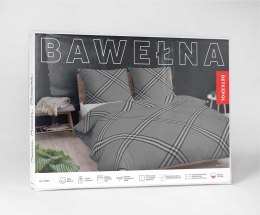 Pościel bawełniana 220x200 szara geometria 4959B Bawełna 84