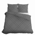 Pościel bawełniana 220x200 szara geometria 4959B Bawełna 84 Pościel bawełniana 220x200 szara geometria 4959B Bawełna 84