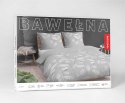 Pościel bawełniana 220x200 szara liście 4957B Bawełna 84 Pościel bawełniana 220x200 szara liście 4957B Bawełna 84