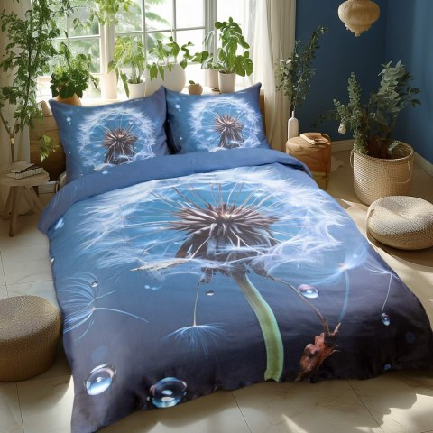 Pościel satynowa 220x200 Dmuchawiec granatowa 12401 SATYNLOVE PREMIUM Pościel satynowa 220x200 Dmuchawiec granatowa 12401 SATYNLOVE PREMIUM