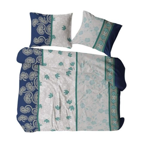 Pościel z kory 160x200 granatowa szara zielona butelkowa kwiaty paski ornamenty 1488N Bielawa KARO Pościel z kory 160x200 granatowa szara zielona butelkowa kwiaty paski ornamenty 1488N Bielawa KARO