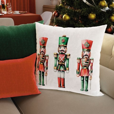 Poszewka świąteczna 40x40 Dziadki do orzechów wielokolorowa PBN279/POP/009/040040/1 Poszewka świąteczna 40x40 Dziadki do orzechów wielokolorowa PBN279/POP/009/040040/1
