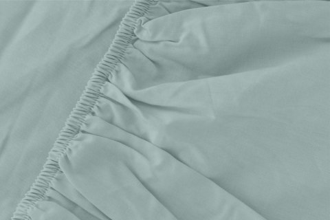 Prześcieradło z mikrofibry 180x200 miętowe jednobarwne z gumką Poly Prześcieradło z mikrofibry 180x200 miętowe jednobarwne z gumką Poly