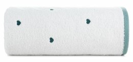 Ręcznik dziecięcy 50x90 Baby 58 biały niebieski Serca 480g/m2 Eurofirany