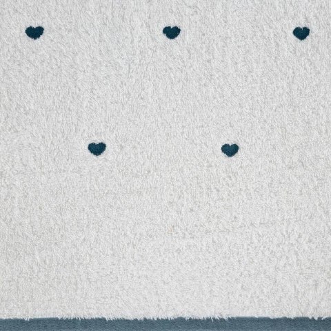 Ręcznik dziecięcy 50x90 Baby 58 biały niebieski Serca 480g/m2 Eurofirany Ręcznik dziecięcy 50x90 Baby 58 biały niebieski Serca 480g/m2 Eurofirany