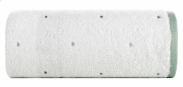 Ręcznik dziecięcy 50x90 Baby 60 biały miętowy Serca 480g/m2 Eurofirany