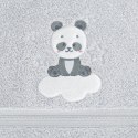 Ręcznik dziecięcy 50x90 Baby 63 srebrny Panda 450g/m2 Eurofirany Ręcznik dziecięcy 50x90 Baby 63 srebrny Panda 450g/m2 Eurofirany