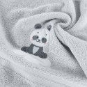 Ręcznik dziecięcy 50x90 Baby 63 srebrny Panda 450g/m2 Eurofirany Ręcznik dziecięcy 50x90 Baby 63 srebrny Panda 450g/m2 Eurofirany