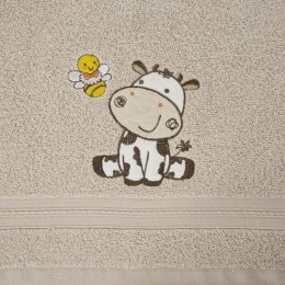 Ręcznik dziecięcy 50x90 Baby 67 beżowy Krówka 450g/m2 Eurofirany
