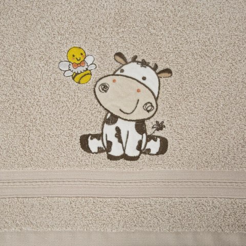 Ręcznik dziecięcy 50x90 Baby 67 beżowy Krówka 450g/m2 Eurofirany Ręcznik dziecięcy 50x90 Baby 67 beżowy Krówka 450g/m2 Eurofirany