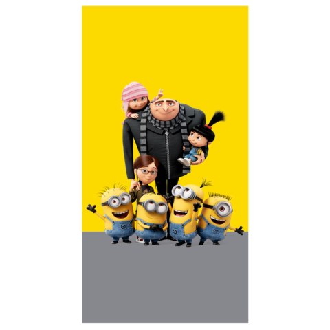 Ręcznik dziecięcy 70x140 Dru Gru i Minionki plażowy bawełniany C24 Ręcznik dziecięcy 70x140 Dru Gru i Minionki plażowy bawełniany C24
