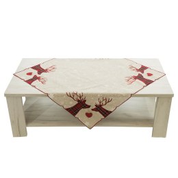 Serweta świąteczna 85x85 Renifer beżowa 596700/KSP/005/085085/1