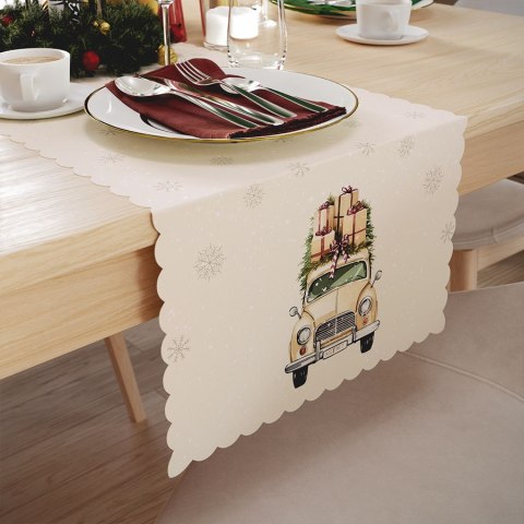 Bieżnik świąteczny 38x140 Vintage samochód beżowy PBN283/KSP/C04/038140/1 Bieżnik świąteczny 38x140 Vintage samochód beżowy PBN283/KSP/C04/038140/1